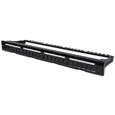 Image of Intellinet Patch Panel, Blank, 1U, 24 Port, Black