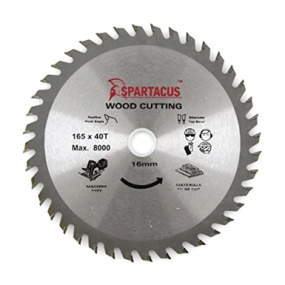 Image of Spartacus Wood Cutting Circular Saw Blade 165mm x 16mm Bore 40 Teeth