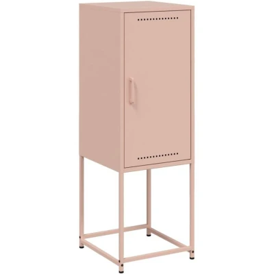 Image of vidaXL Highboard Pink 36x39x107 cm Steel