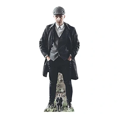 Image of Star CUTOUTS SC1248 Flat Cap Peaky Blinders Style British Gangster Lifesize Cardboard Cutout Multicolour for Parties, Decorations and Gifts, Solid, Regular