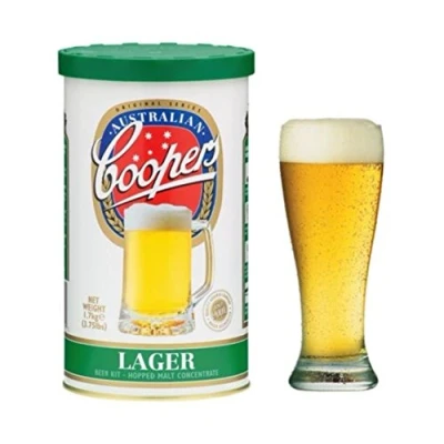 Image of Coopers Lager Home Brew Beer Kit Makes 40 Pints!