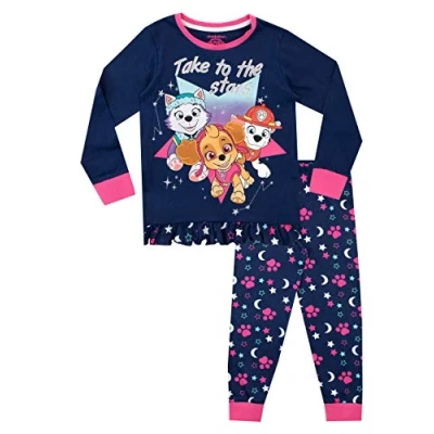Image of Paw Patrol Girls Skye and Everest Pyjamas Blue Age 18 to 24 Months