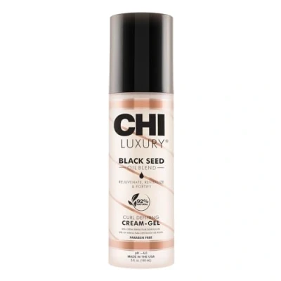 Image of Farouk, 5 oz, White CHI Luxury Black Seed Oil, Curl Defining Cream Gel, 148 ml