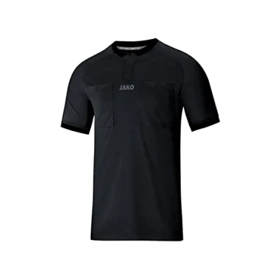 Image of JAKO Men&#039;s Referee Jersey KA Football Jersey, Black, S