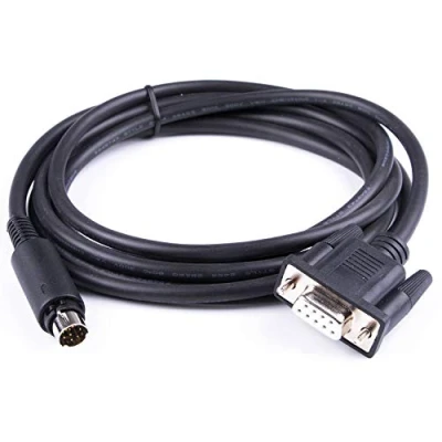 Image of Suamdoen PLC Programming Cable 1761 cbl pm02 Pinout to Mini 8p Din Male DB9 Female Without Driver