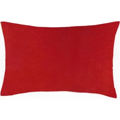 Image of KHIM® 100% Soft Brushed Cotton Flannelette Standard Housewife Pillowcase Pair Red