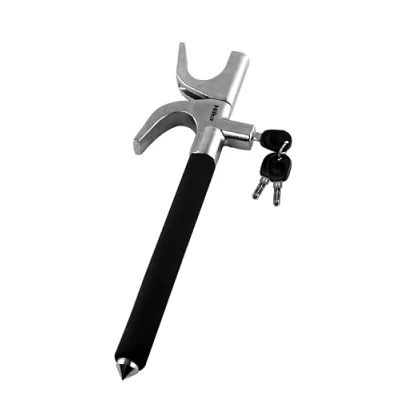 Image of Hilka 83550422 Steering Wheel Lock with Safety Hammer, Black