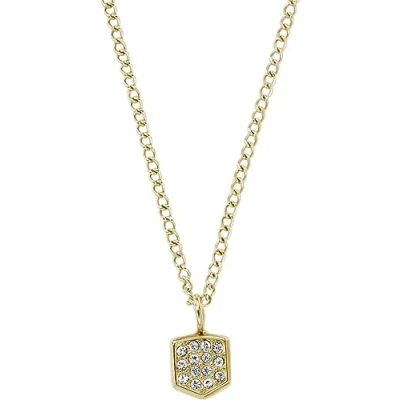 Image of Fossil Women&#039;s Necklace, Heritage Stainless Steel Chain Necklace