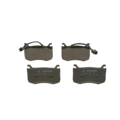 Image of 68311929AA, 77367676, 77368402 Brake pad set BOSCH 0 986 424 385 Low Metallic with integrated wear sensor ALFA ROMEO: Giulia Saloon