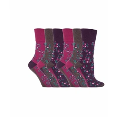 Image of 6 Pairs of SockShop Everyday Gentle Grip Socks see listing Ladies 4 8 (6 x RH58)