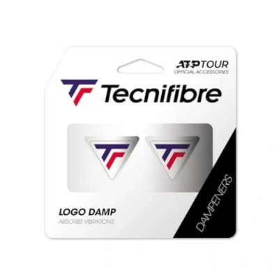 Image of Tecnifibre Tennis Racket Logo Dampener Pack of 2