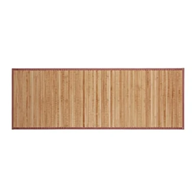 Image of Relaxdays Natural Bamboo Bath Mat, 53 x 152 cm