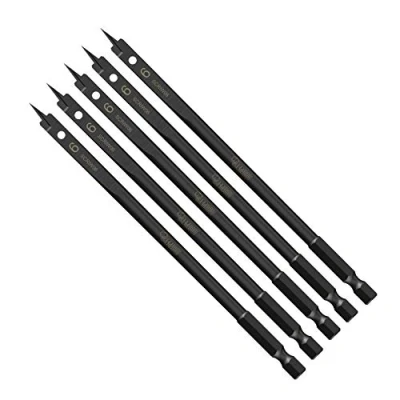 Image of 5 x SabreCut SCRIW06_5 6mm 152mm Impact Rated Flat Wood Spade Bits Compatible with Bosch Dewalt Makita Milwaukee and Many Others