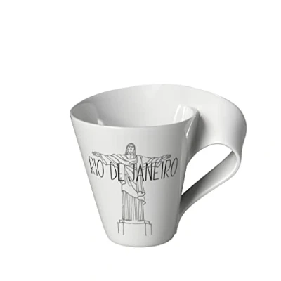 Image of Villeroy &amp; Boch Modern Cities, Mug, Rio de Janeiro, 300 ml, Premium Porcelain, White