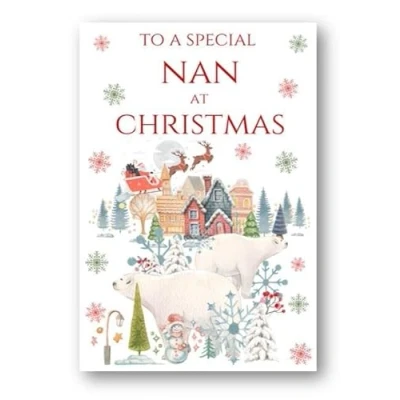 Image of Second Ave Nan Christmas Polar Bear Xmas Holiday Festive Greetings Card