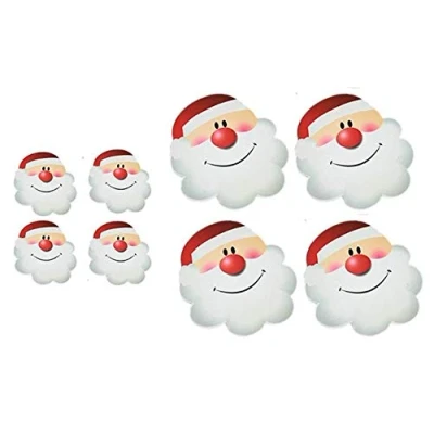 Image of PMS International PVC Placemats &amp; Coasters, Santa Face, Set of 4