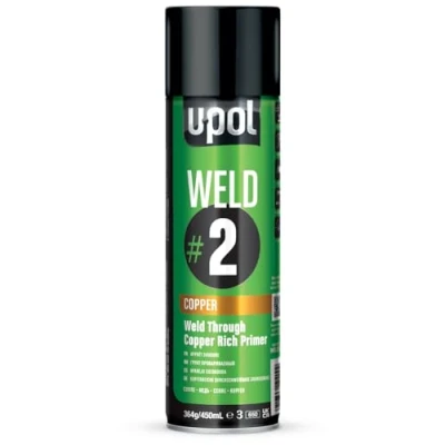 Image of UPol WELD/AL WELD 2 450ml Zinc Rich Primer Grey/green