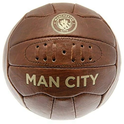 Image of Manchester City F.C. Football, Size 5, Faux Leather, Official Branding, Unisex Adults