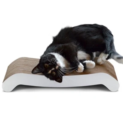 Image of PetFusion Cat Scratcher FLIP PAD (50x26x8.3 CM) 2 designs in one. [Superior Cardboard &amp; Construction, significantly outlasts cheaper alternatives]