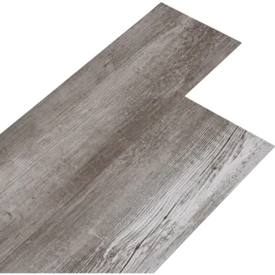 Image of vidaXL PVC Flooring Planks 5.02 m² 2 mm Self adhesive Matt Wood Brown