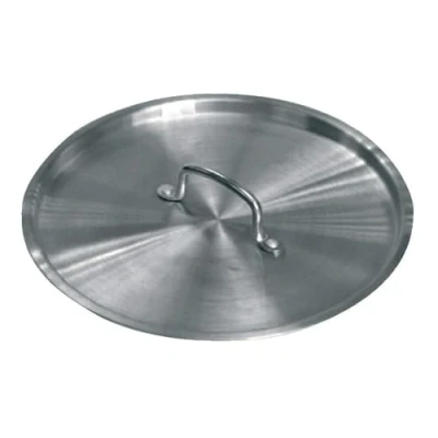 Image of Vogue Stock Pot Lid 37 cm, Aluminium, Compatible with S353 (Sold Separately), S361, Silver