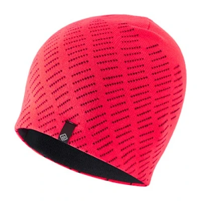 Image of Ronhill Women&#039;s Classic Beanie, Hot Pink/Charcoal, One Size UK