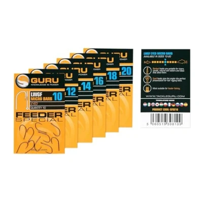 Image of Guru LWGF Feeder Special Eyed Barbed 10 Coarse hooks