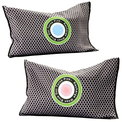 Image of 2 x Car or Home Dehumidifier Bags Reusable Condensation Absorbers with Moisture Indicator Prevents Damp, Mould, Mildew, Musty Odours &amp; Rust, L16cm W10.5cm D3cm