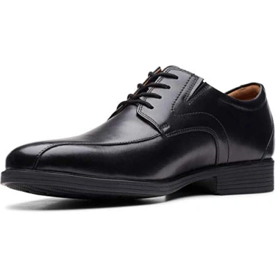 Image of Clarks Men&#039;s Whiddon Pace Oxford, Black Leather, 12 UK