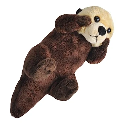 Image of Wild Republic Calls Sea Otter, Authentic Animal Sound, Stuffed Animal, 8 Inches, Gift for Kids, Plush Toy, Fill is Spun Recycled Water Bottles