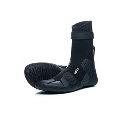 Image of C Skins 2023 Mens Session 7mm Round Toe Wetsuit Boot Boots Black Charcoal