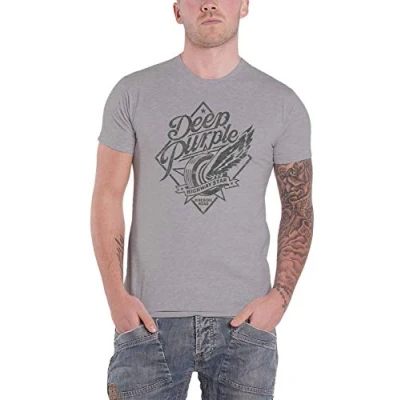 Image of Deep Purple T Shirt Machine Head Band Logo Official Mens Black L