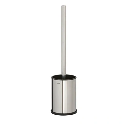 Image of Tiger Colar Toilet Brush and Holder Freestanding, Mounting without Drilling, Stainless Steel Polished, 9.3 x 38.4 cm