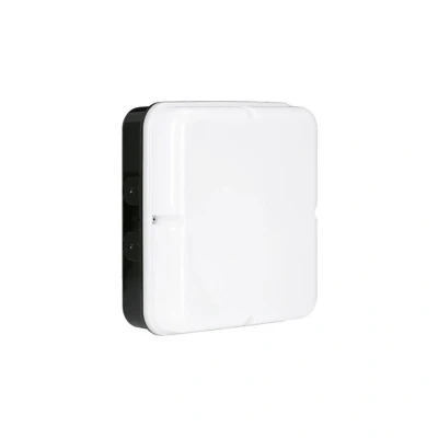 Image of UtiliteDrum 20W IP65 Emergency LED Square Bulkhead Black 4000K Aurora
