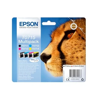 Image of Epson Cheetah Ink Cartridge for Stylus SX600FW Series Assorted, Black/Cyan/Magenta/Yellow