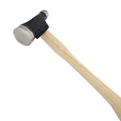 Image of The Beadsmith Two Sided Chasing Hammer 10.5 Inches Wooden Handle, 2.75 Steel Head with a 13.5mm Ball Pein &amp; 29mm Domed Face Tool Used to Add Texture and Dimension Metalwork