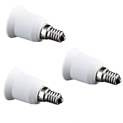 Image of FINELED E14 to E27 Light Adapter Socket Base Converter for Lamp Bulb Holder Fitting（Pack of 3））