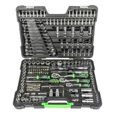 Image of TOOL CASE 216 PIECES EXAGONAL BUSHES CHROME FINISH