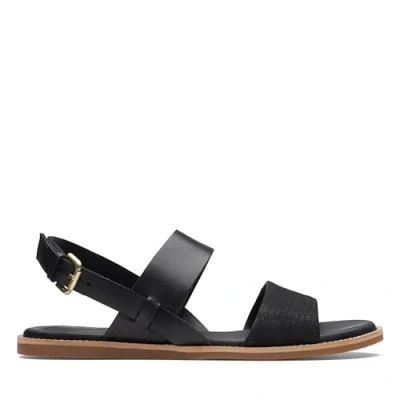 Image of Clarks Women&#039;s Karsea Strap Sandal, Black Combi, 4 UK