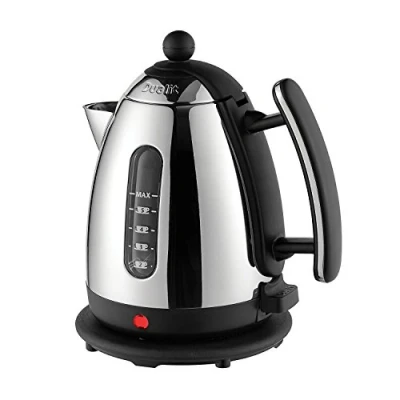 Image of Dualit 72400 Cordless Jug Kettle, 1.5 L Stainless Steel with Black Trim