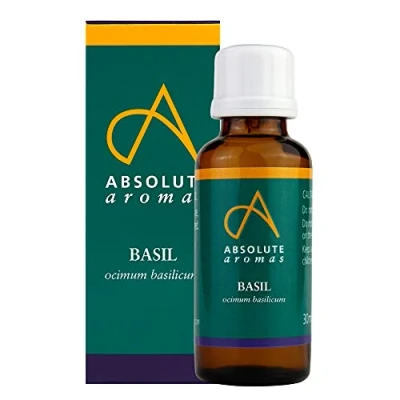 Image of Absolute Aromas Basil Essential Oil 30ml 100% Pure, Natural, Undiluted, Vegan and Cruelty Free for use in Diffusers Aromatherapy Blends