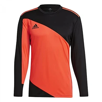 Image of adidas Men&#039;s Squadra 21 Goalkeeper Jersey, Black/App Solar Red, M