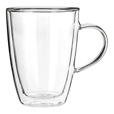 Image of Premier Housewares Double Wall Mug, Glass, 330ml, 330 ml
