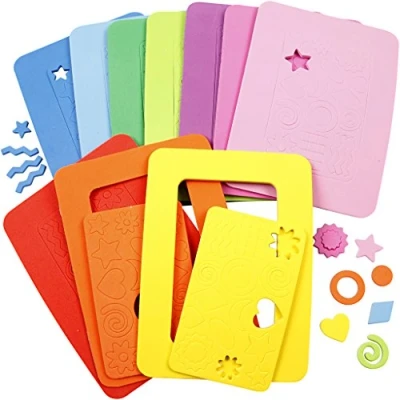 Image of Creativ 100263EVA Foam Photo Frames, Outer Size 13x18 cm, Inner 7,7x12,8 10asstd