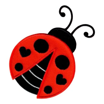 Image of PatchMommy Ladybug Patch, Iron On/Sew On Embroidered Applique Motif for Children Kids Baby