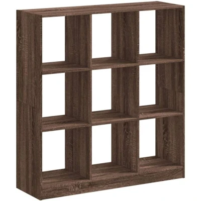 Image of vidaXL Bookcase Brown Oak 102x32x108 cm Engineered Wood