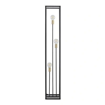 Image of Floor Lamp &#039;Tiliane&#039; (Modern) in Black Made of Metal for e.g. Living Room &amp; Dining (3 Light Sources, E27) from Lindby Standard