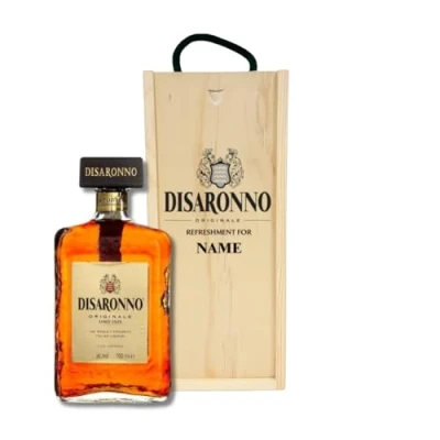 Image of Personalised Disaronno Originale Italian Liqueur Gift Set 50cl (28% ABV)