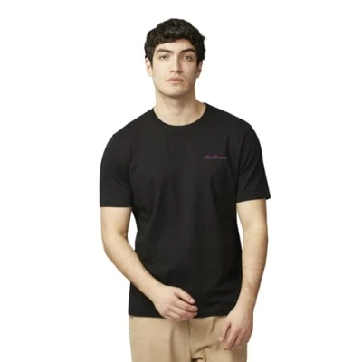 Image of Ben Sherman Men&#039;s Signature T Shirt, Short Sleeved, 100% Organic Cotton, Regular Fit (Dark Navy) M
