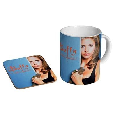 Image of Buffy The Vampire Slayer Classic Ceramic Coffee Mug + Coaster Gift Set